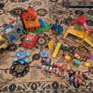 Lot of Peppa Pig toys